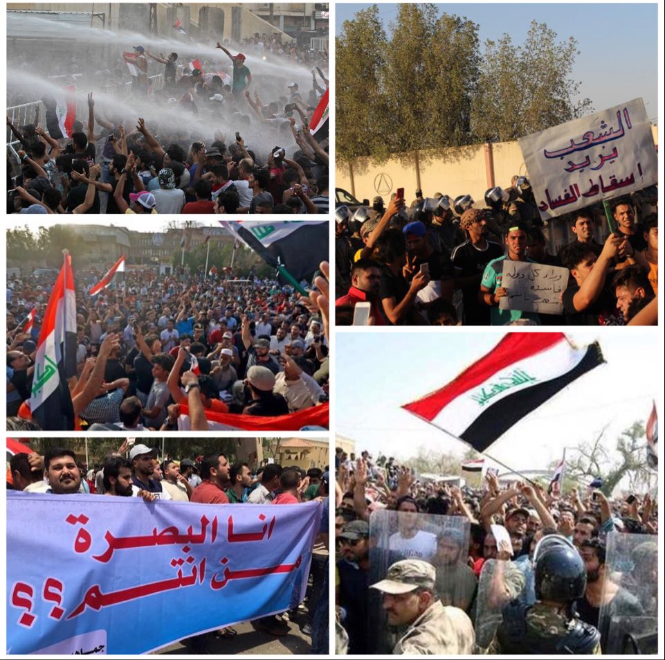 The demonstrations in the south (Basra)