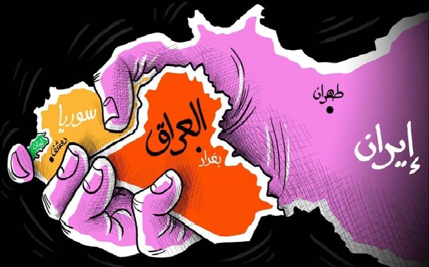 The land route between Iran and Lebanon, through Iraq and Syria